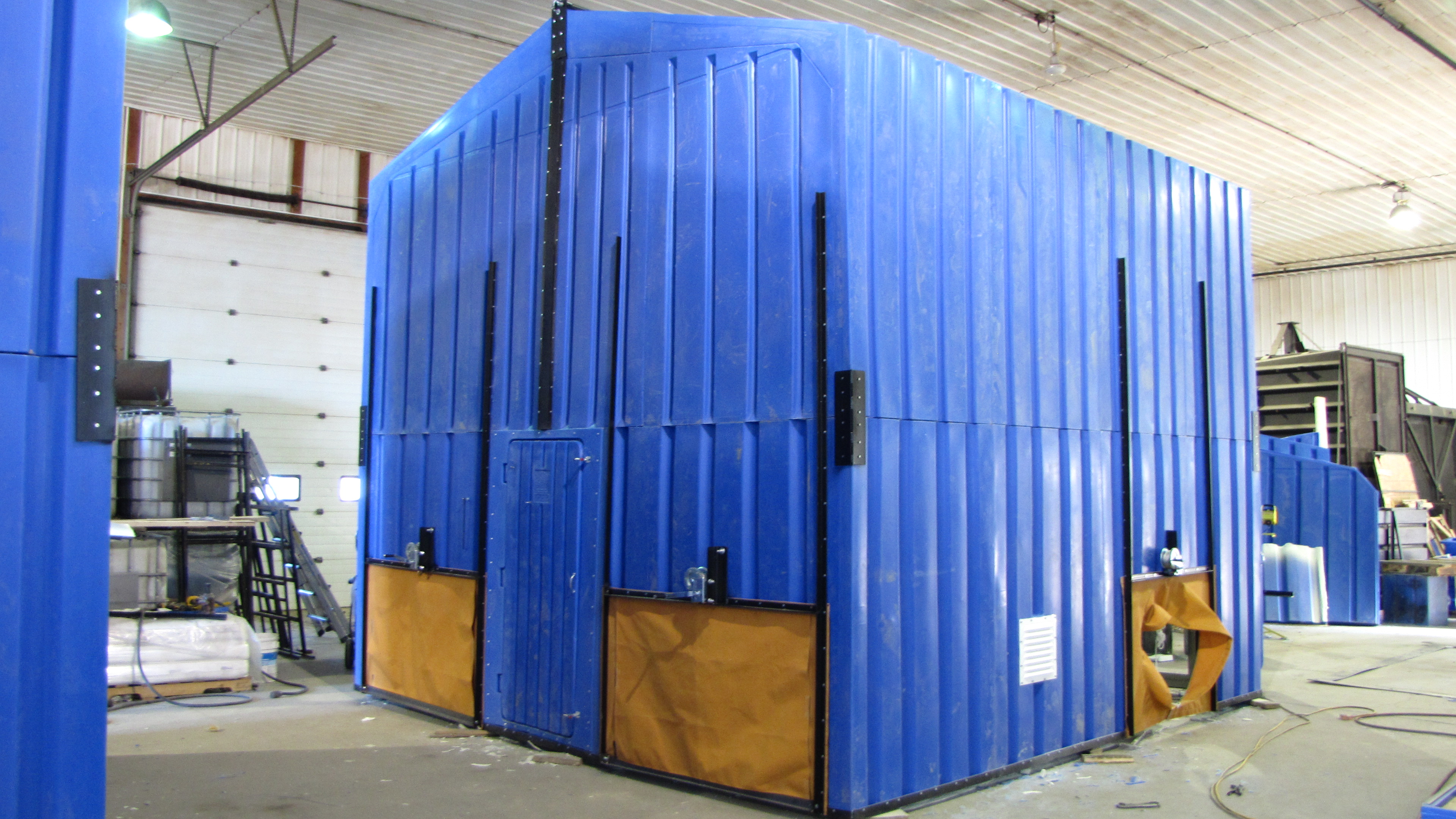 Switch Valve Shelter with covered pipe tarp